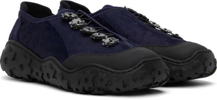 Cecilie Bahnsen Navy Alina Sneakers - Image 4