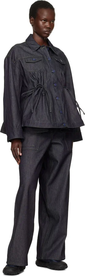 Cecilie Bahnsen Navy Alina Sneakers - Image 5