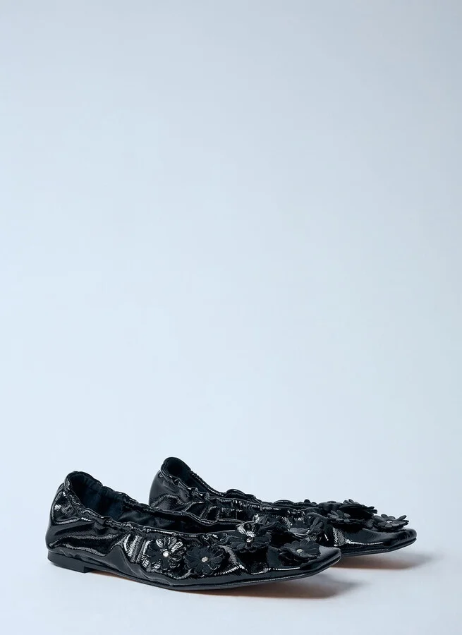 Cecilie Bahnsen Orbella Ballerina Pumps - Woman Flats Black Eu - 36 - Image 2