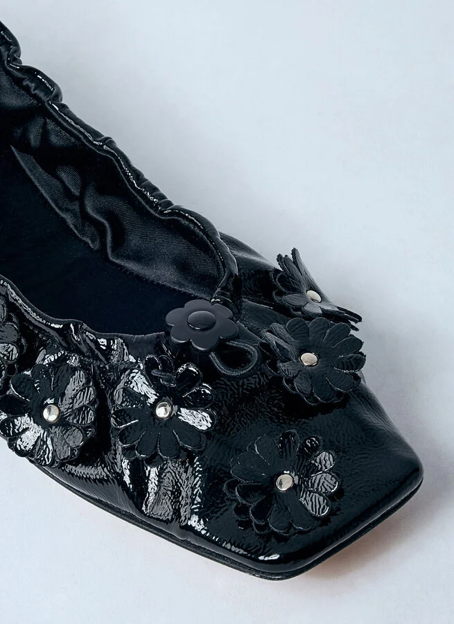 Cecilie Bahnsen Orbella Ballerina Pumps - Woman Flats Black Eu - 36 - Image 3
