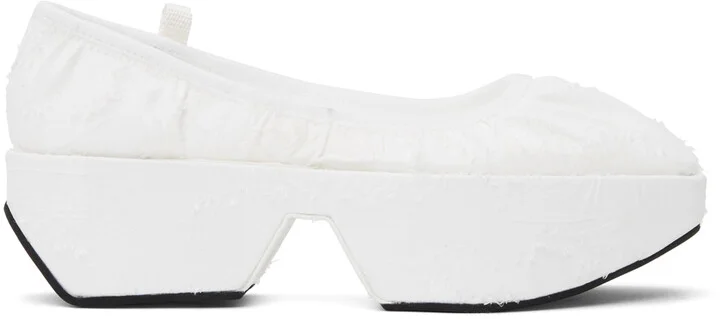 Cecilie Bahnsen White Alexandra Ballet Flats