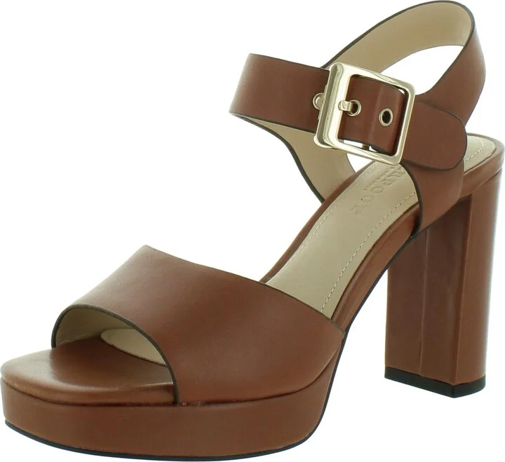 Celebrity Womens Leather Cushioned Footbed Pumps