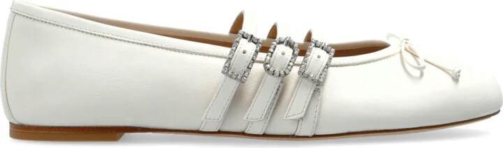 Celeste Ballet Flats, , - White