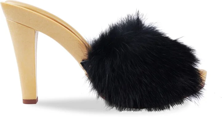 Celestine Faux Fur Side Sandal - Image 3