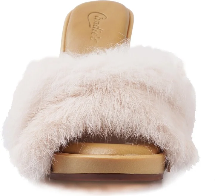 Celestine Faux Fur Side Sandal - Image 10
