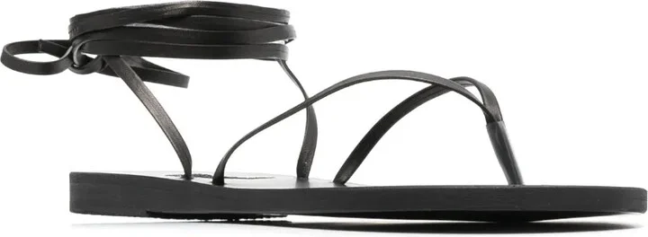 Celia flat leather sandals - Image 2