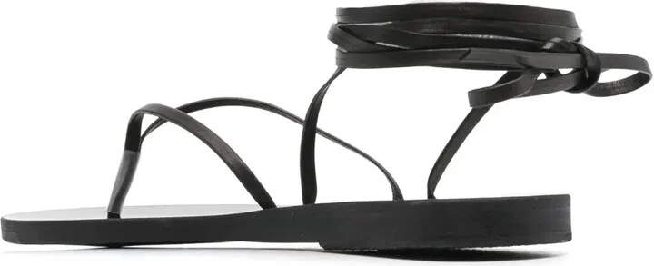 Celia flat leather sandals - Image 3