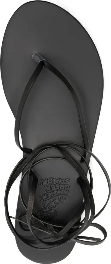 Celia flat leather sandals - Image 4