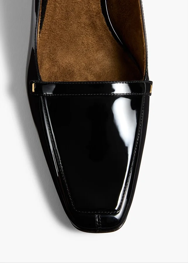 Celia Pump in Black Patent Leather - Image 4