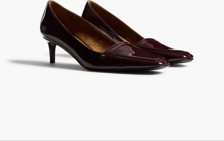 Celia Pump in Bordeaux Patent Leather - Image 2