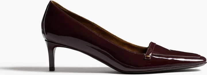 Celia Pump in Bordeaux Patent Leather