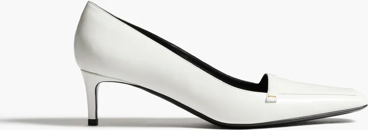 Celia Pump in Optic White Leather