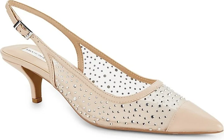 Celina 64MM Embellished Leather Slingback Pumps - Image 2