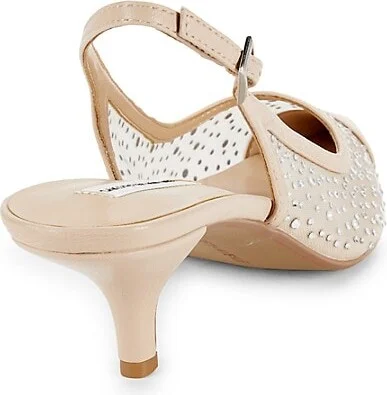 Celina 64MM Embellished Leather Slingback Pumps - Image 3