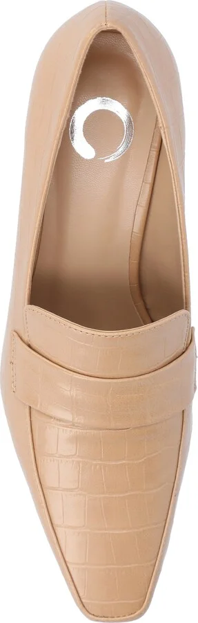 Celina Croc Embossed Loafer Pump - Wide Width Available - Image 4