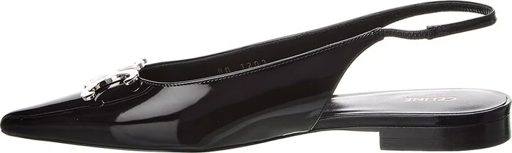 Celine Alma Triomphe Patent Slingback Flat - Image 2