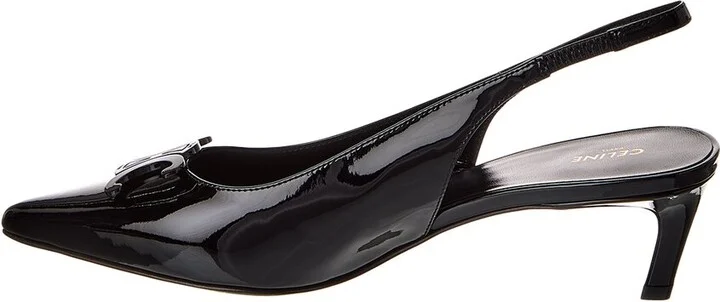 Celine Alma Triomphe Patent Slingback Pump - Image 2