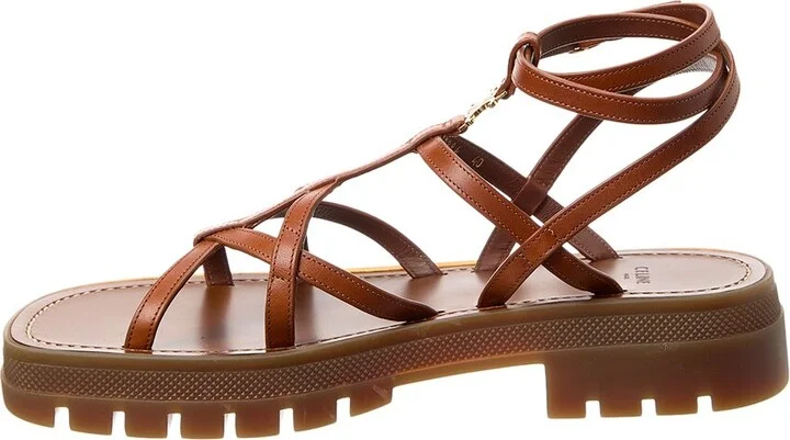 Celine Clea Strappy Leather Sandal - Image 2