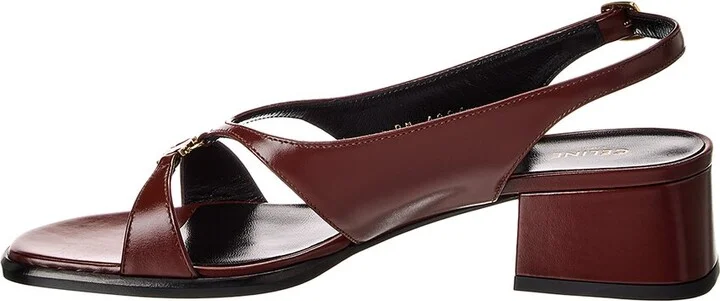 Celine Clemence Triomphe Leather Slingback Sandal - Image 2