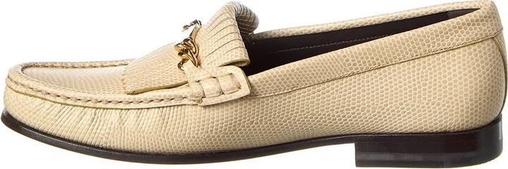 Celine Embossed Leather Loafer - Image 2