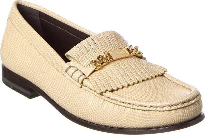 Celine Embossed Leather Loafer