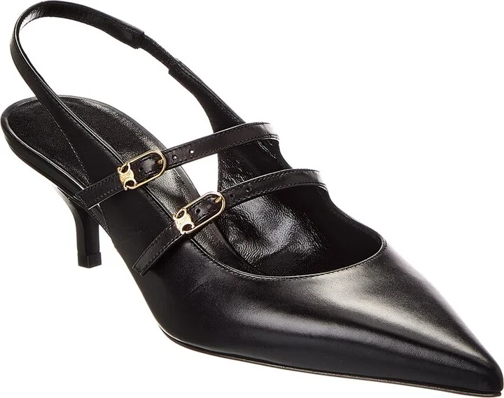Celine Judy Leather Slingback Pump
