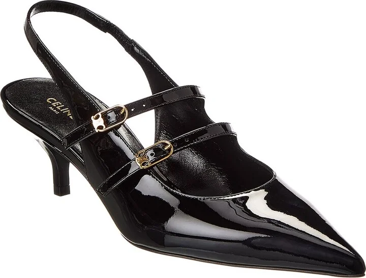 CELINE Judy Patent Slingback Pump