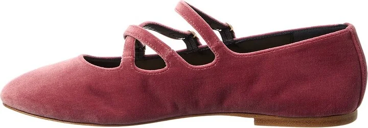 Celine Les Logo Velvet Ballerina Flat - Image 2