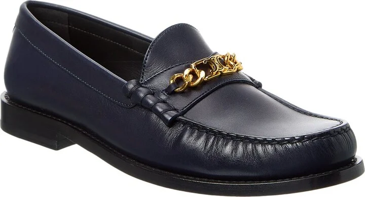 Celine Logo Leather Loafer