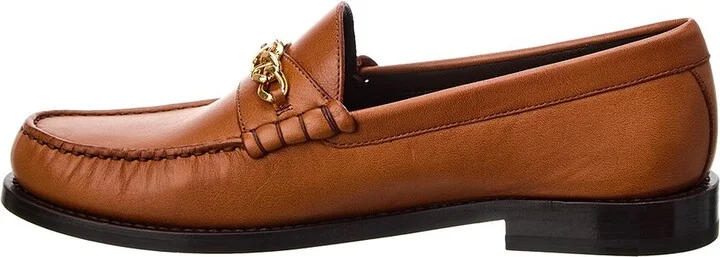 Celine Luco Chain Detail Leather Loafer - Image 2