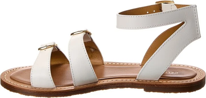 Celine Lympia Leather Sandal - Image 2