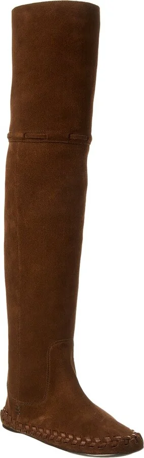 Celine Marlou Suede Over-The-Knee Boot