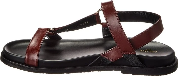 Celine Maud Triomphe Leather Sandal - Image 2