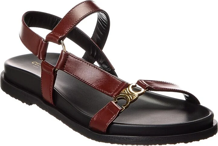 Celine Maud Triomphe Leather Sandal