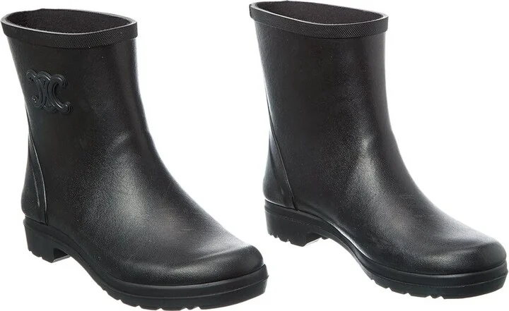 CELINE Mid Rubber Rain Boot (Authentic Pre-Loved)