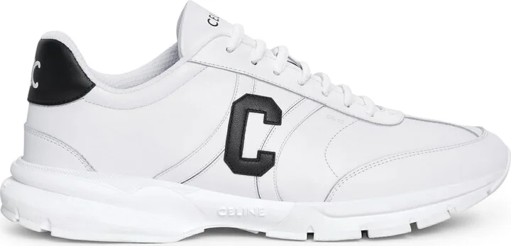 Celine Runner Cr-02 Low Lace-up Sneaker In Calfskin