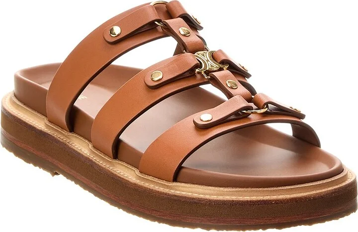 Celine Tippi Leather Slide