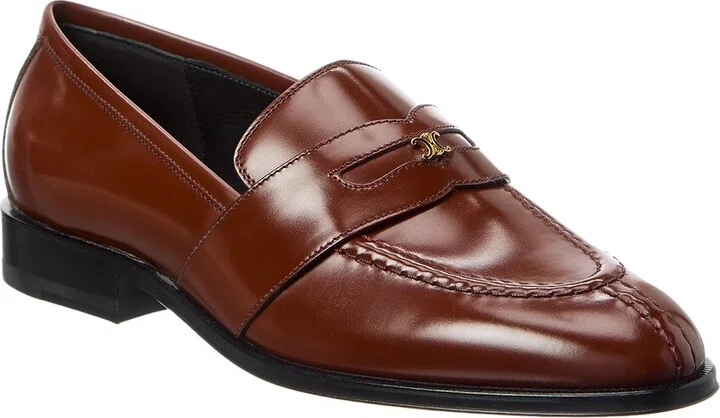 Celine Triomphe Margaret Leather Loafer