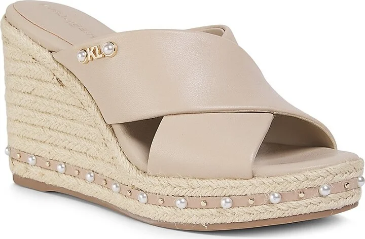 Cellyn 100MM Leather Wedge Sandals - Image 2