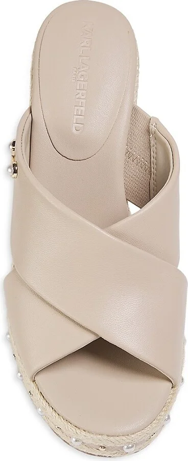 Cellyn 100MM Leather Wedge Sandals - Image 5