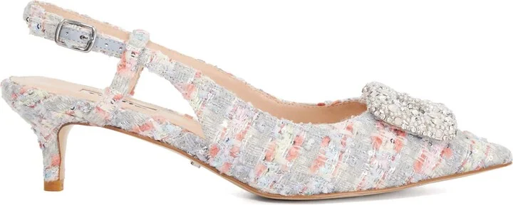 Centrepiece Kitten Heel Pointed Toe Pump - Image 2