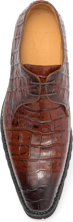 Centurion Croc Embossed Derby - Image 5