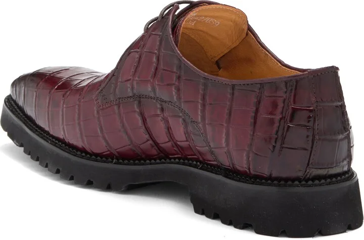 Centurion Croc Embossed Derby - Image 8