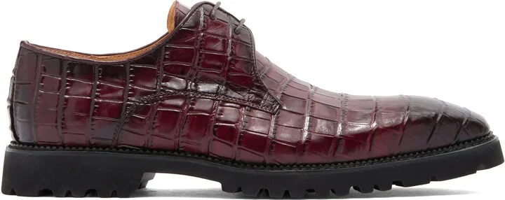 Centurion Croc Embossed Derby - Image 9