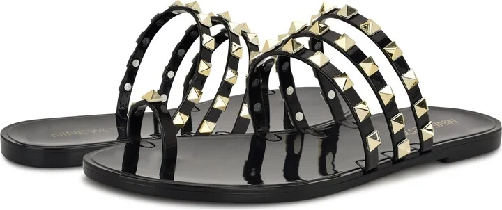 Centy Studded Toe Loop Sandal - Image 7