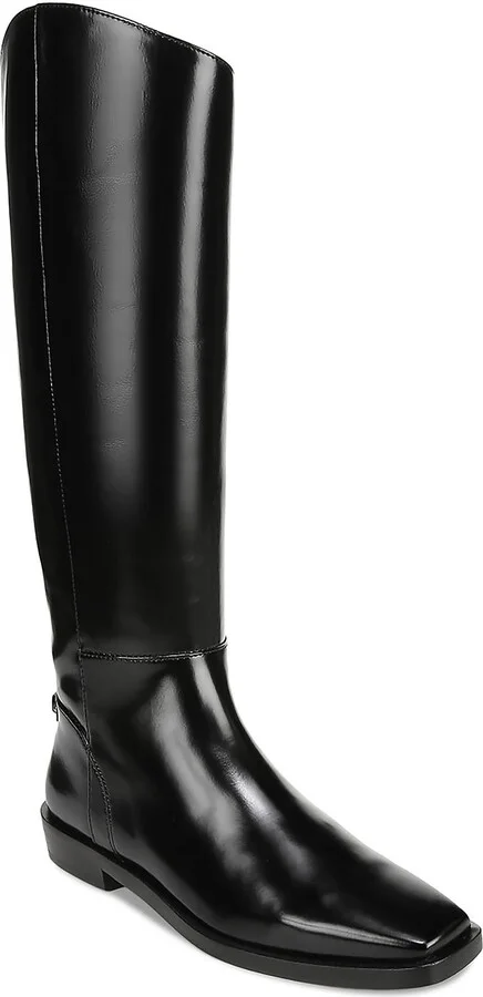Cesar Womens Patent Tall Knee-High Boots