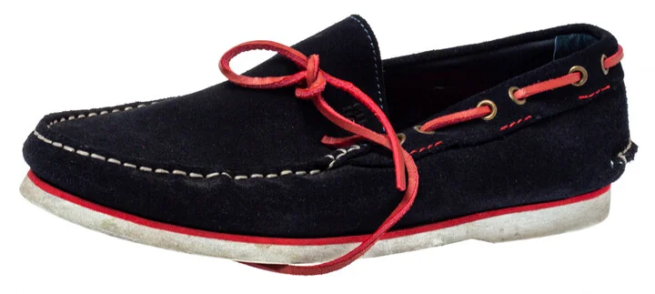 CH Carolina Herrera Black Suede Loafers Size 41
