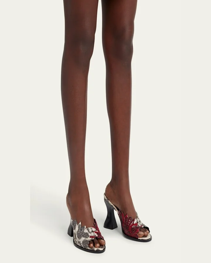 Cha Cha Bicolor Anaconda Slide Sandals - Image 9
