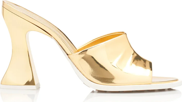 Cha Metallic Leather SandalsVeneta