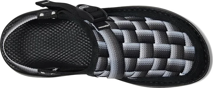 Chaco Canyon Woven Clog Women's Lace-up Boots Fade Black & White : 6 B - Medium, Suede - Image 2